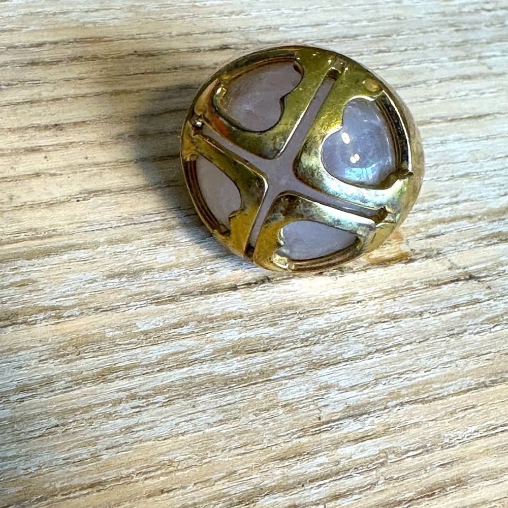 Tory Burch rose quartz ring.